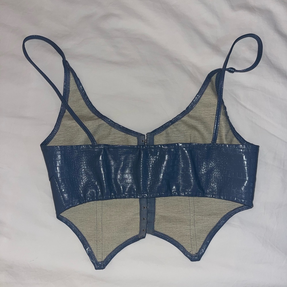 Blue Textured Top - Picture 2 of 3